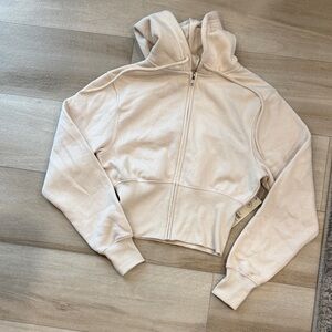 No Boundaries Cream Zip-Up Hoodie